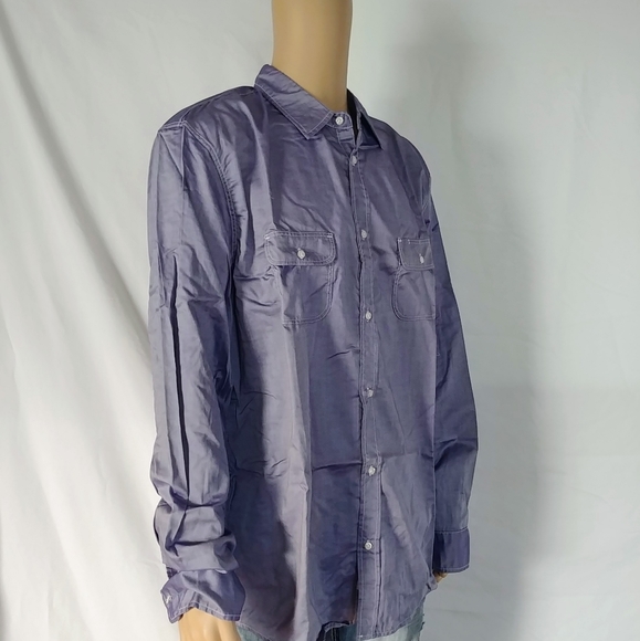 Frank & Eileen Gavin Blue Button Down Shirt - Picture 2 of 8
